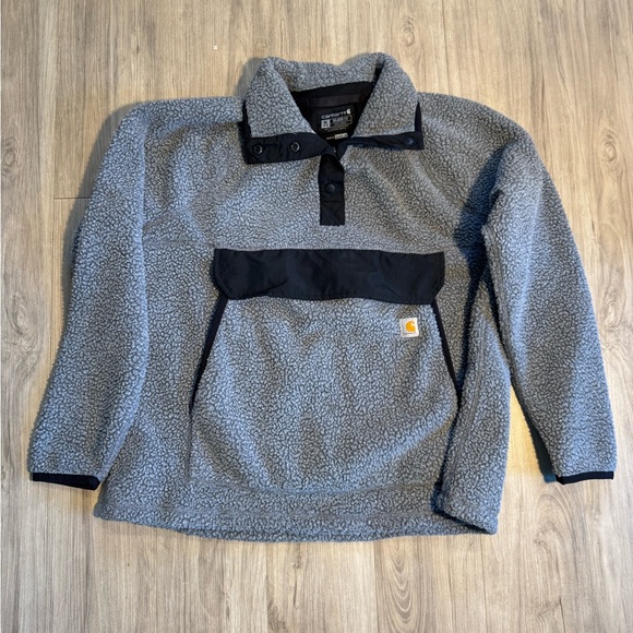 Carhartt 1/4 Snap Fleece Pullover Sweater Kids Size XL - Picture 1 of 7